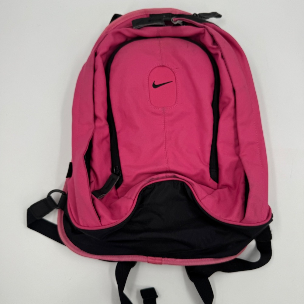 Nike Backpack Unisex One Size Pink‎ Black Y2K Sporty Laptop Bag